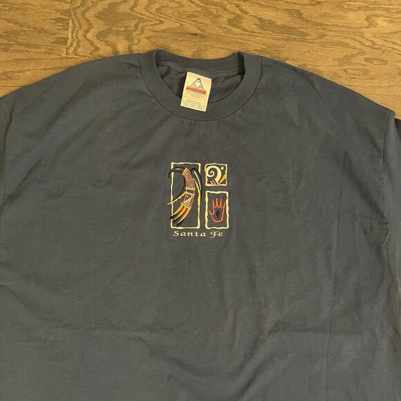 Vintage 90s Santa Fe New Mexico Souvenir T-Shirt Men’s Size 2XL EUC Cotton - Picture 2 of 3